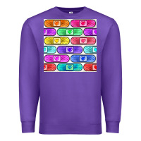 Purple plaster seamless pattern Premium Sweatshirt - BundleAndBundleShop