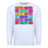 White plaster seamless pattern Premium Sweatshirt - BundleAndBundleShop