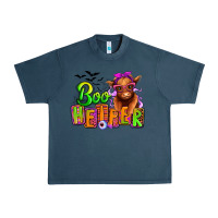 Midnight Navy Boo Heifer baby Cow Urban Heavy Tee - RanaPortraitStore