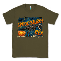 Army Green Spooky Saurus Rex Classic Tee - texasbilliewilder