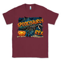 Burgundy Spooky Saurus Rex Classic Tee - texasbilliewilder