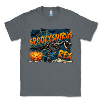 Charcoal Heather Spooky Saurus Rex Classic Tee - texasbilliewilder