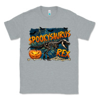 Heather Grey Spooky Saurus Rex Classic Tee - texasbilliewilder