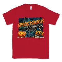 Red Spooky Saurus Rex Classic Tee - texasbilliewilder