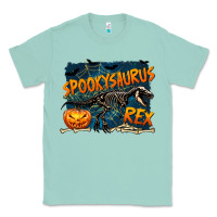 Seafoam Spooky Saurus Rex Classic Tee - texasbilliewilder