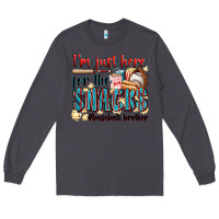 Smoke i'm just here for the snacks #baseball brother Long Sleeve Tee - Zillion Design Studio