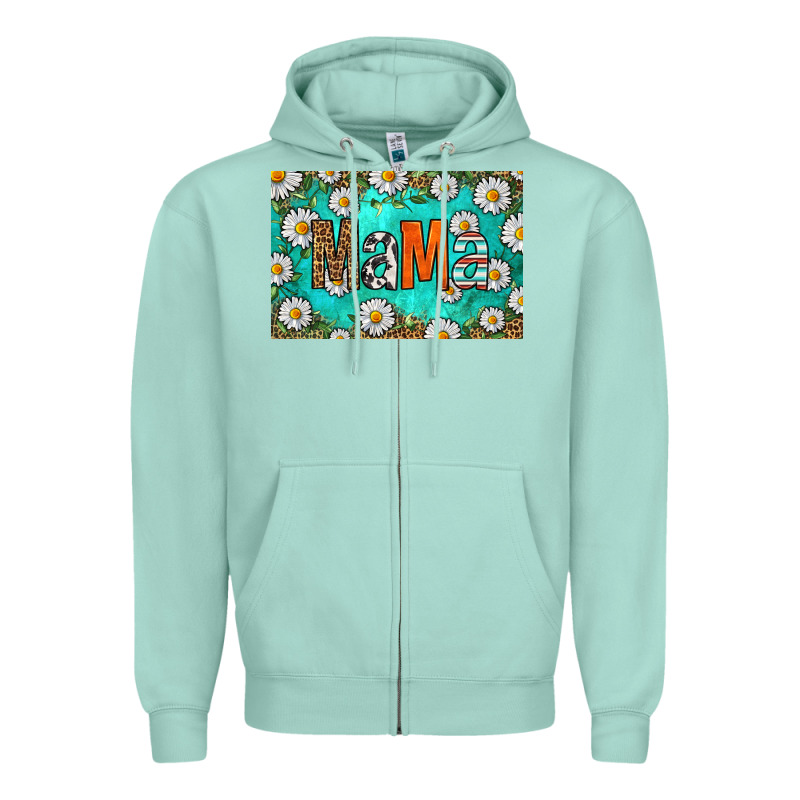 Western Daisy Mama Skinny Metal Can Holder Zipper Hoodie by HRA Design Shop | Teevron