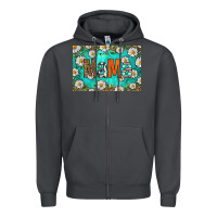 Smoke western daisy mama skinny metal can holder Zipper Hoodie - HRA Design Shop