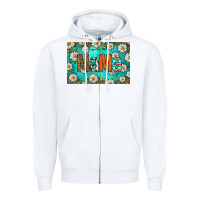 White western daisy mama skinny metal can holder Zipper Hoodie - HRA Design Shop