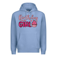 Colony Blue birthday girl cupcake Premium Hoodie - MaliasSmallBusiness