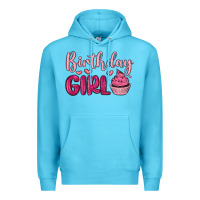 Ocean Blue birthday girl cupcake Premium Hoodie - MaliasSmallBusiness