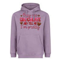 Lavender buy me chocolate and tell me i'm pretty Heavyweight Hoodie - JahusDesignShop