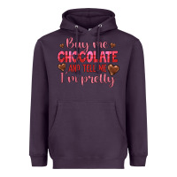 Plum buy me chocolate and tell me i'm pretty Heavyweight Hoodie - JahusDesignShop