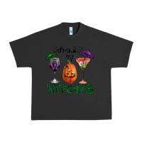 Pigment Black Drink Up Witches Halloween Urban Heavy Tee - RanaPortraitStore
