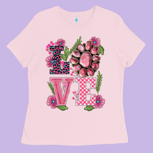 Walentine's Day Love Gemstones Ladies Tee Designed By Barkaloodesign