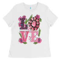 White walentine's day love gemstones Ladies Tee - BarkalooDesign