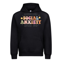 Black sorry my social anxiety says no Urban Hoodie - MaliasSmallBusiness