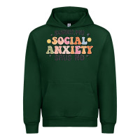 Forest Green sorry my social anxiety says no Urban Hoodie - MaliasSmallBusiness