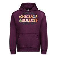Mauve Wine sorry my social anxiety says no Urban Hoodie - MaliasSmallBusiness