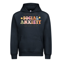 Navy sorry my social anxiety says no Urban Hoodie - MaliasSmallBusiness