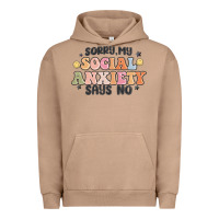 Pigment Burro sorry my social anxiety says no Urban Hoodie - MaliasSmallBusiness