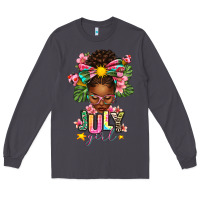 Smoke july girl afro woman summer Long Sleeve Tee - texasbilliewilder