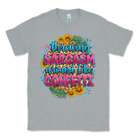 Heather Grey throwing sarcasm around like confetti Classic Tee - Zillion Design Studio