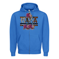 True Royal mama Zipper Hoodie - SublimationCraftShop