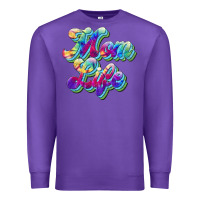Purple mom life Premium Sweatshirt - JahusDesignShop