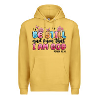 Antique Gold be still and know that i am god psalm 46 10 Premium Hoodie - MaliasSmallBusiness