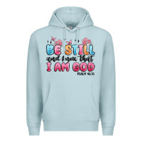 Blue Mist be still and know that i am god psalm 46 10 Premium Hoodie - MaliasSmallBusiness