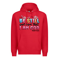Red be still and know that i am god psalm 46 10 Premium Hoodie - MaliasSmallBusiness