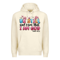 Sandshell be still and know that i am god psalm 46 10 Premium Hoodie - MaliasSmallBusiness