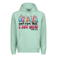Seafoam be still and know that i am god psalm 46 10 Premium Hoodie - MaliasSmallBusiness