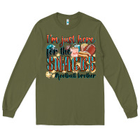 Army Green i'm just here for the snacks #american football br Long Sleeve Tee - Zillion Design Studio