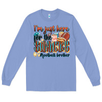 Colony Blue i'm just here for the snacks #american football br Long Sleeve Tee - Zillion Design Studio