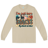Mushroom i'm just here for the snacks #american football br Long Sleeve Tee - Zillion Design Studio
