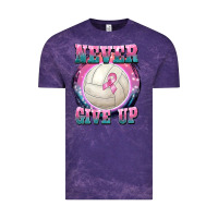 Cloud Purple never give up Vintage Tee - BarkalooDesign