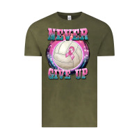Vintage Olive never give up Vintage Tee - BarkalooDesign