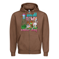 Chestnut Small Town Easter Day Zipper Hoodie - Neo Western