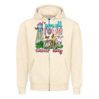 Sandshell Small Town Easter Day Zipper Hoodie - Neo Western
