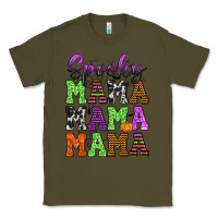 Army Green Spooky Mama Classic Tee - texasbilliewilder