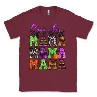 Burgundy Spooky Mama Classic Tee - texasbilliewilder
