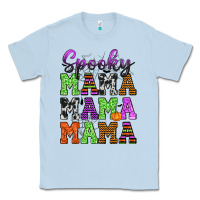 Dusty Blue Spooky Mama Classic Tee - texasbilliewilder