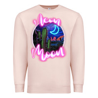 Pale Pink neon moon Premium Sweatshirt - JahusDesignShop