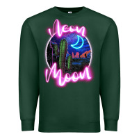 Sports Green neon moon Premium Sweatshirt - JahusDesignShop