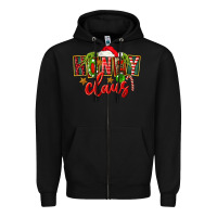 Black christmas honey claus Zipper Hoodie - FaDigitalArtStudio