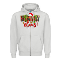 Dove Grey christmas honey claus Zipper Hoodie - FaDigitalArtStudio