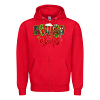 Red christmas honey claus Zipper Hoodie - FaDigitalArtStudio