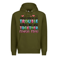 Army Green apparently we are trouble when we are together cou Premium Hoodie - MaliasSmallBusiness